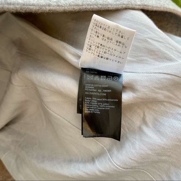 AllSaints Wool Coat - Picture 5 of 5